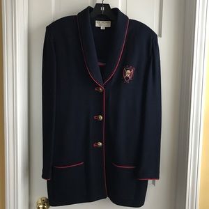 St John Collection Crested Navy Blazer AND Shell
